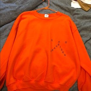 Kanye West Orange Crewneck